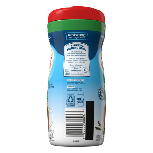 Coffee mate French Vanilla Zero Sugar Powder Coffee Creamer, 10.2 oz