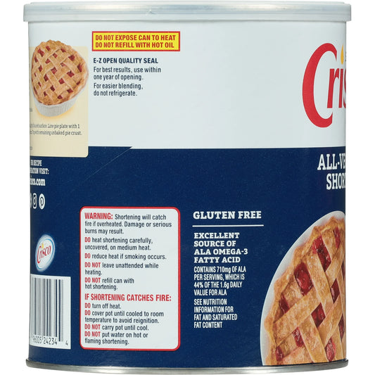 Crisco All-Vegetable Shortening, 48 oz
