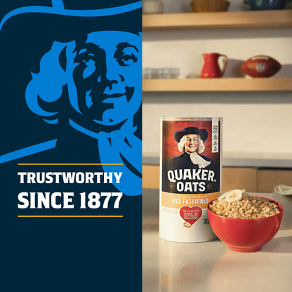 Quaker Old Fashioned Instant Whole Grain Oatmeal, 42 oz Canister Dry Oats