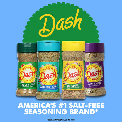 Dash Garlic & Herb Seasoning Blend, Salt Free Kosher, 2.5 oz