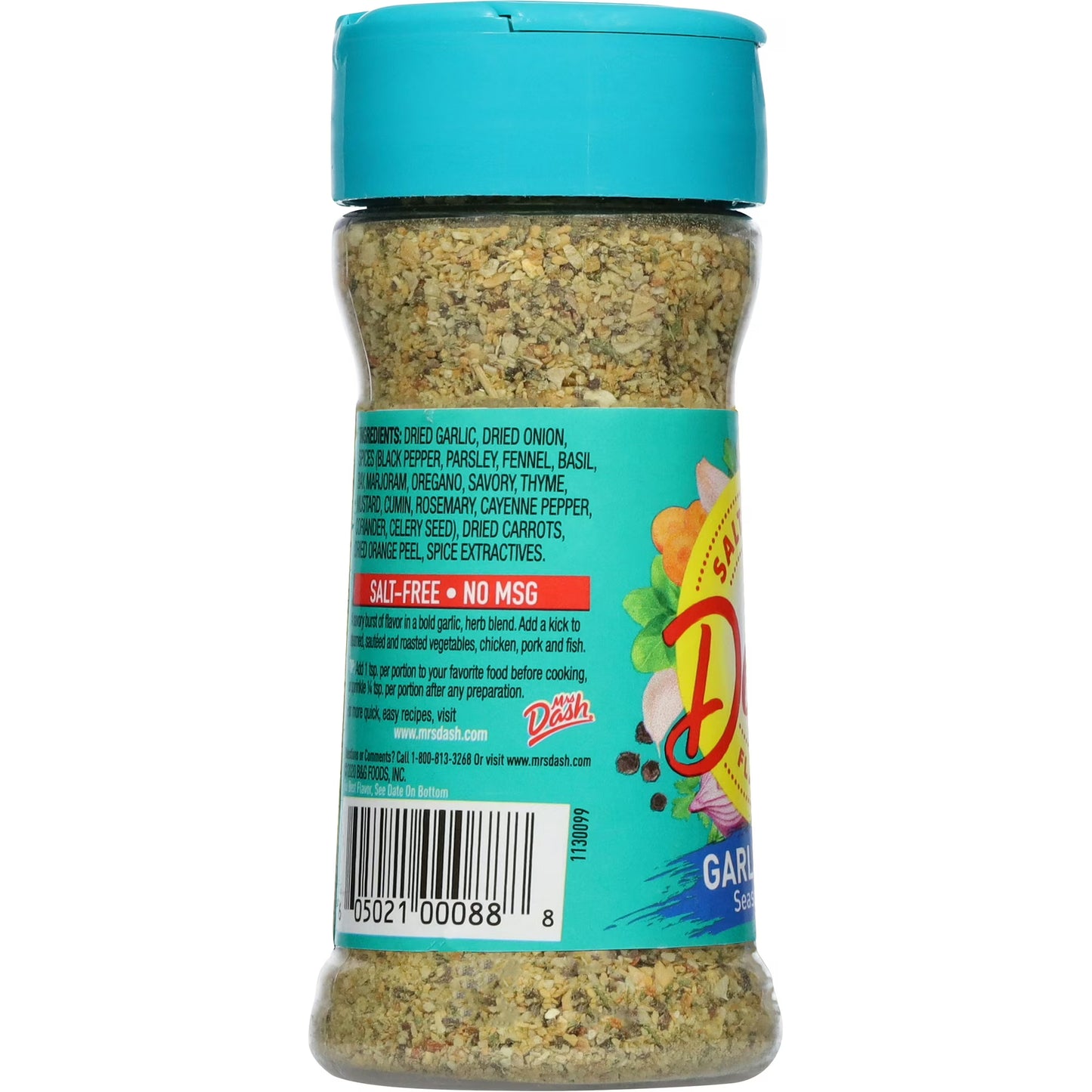 Dash Garlic & Herb Seasoning Blend, Salt Free Kosher, 2.5 oz