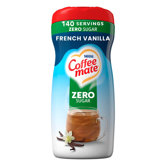 Coffee mate French Vanilla Zero Sugar Powder Coffee Creamer, 10.2 oz