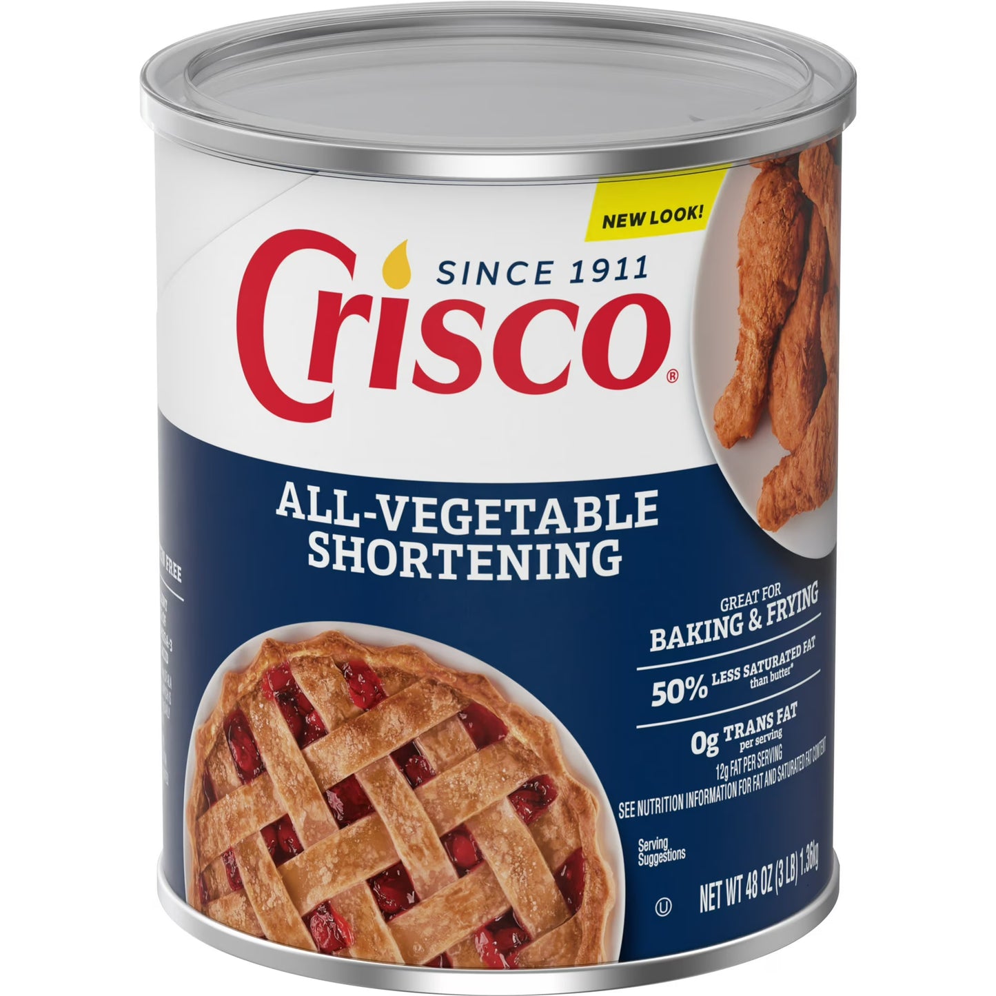 Crisco All-Vegetable Shortening, 48 oz