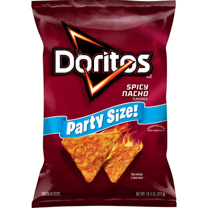 Doritos Spicy Nacho Flavored Party Size Tortilla Chips - 15oz