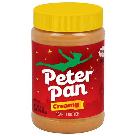 Peter Pan Creamy Peanut Butter Spread, Smooth, Gluten-Free, 40 oz Jar