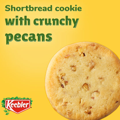 Keebler Sandies Pecan Cookies, Shortbread Cookies with Crunchy Pecans, Family Size 17.2 oz