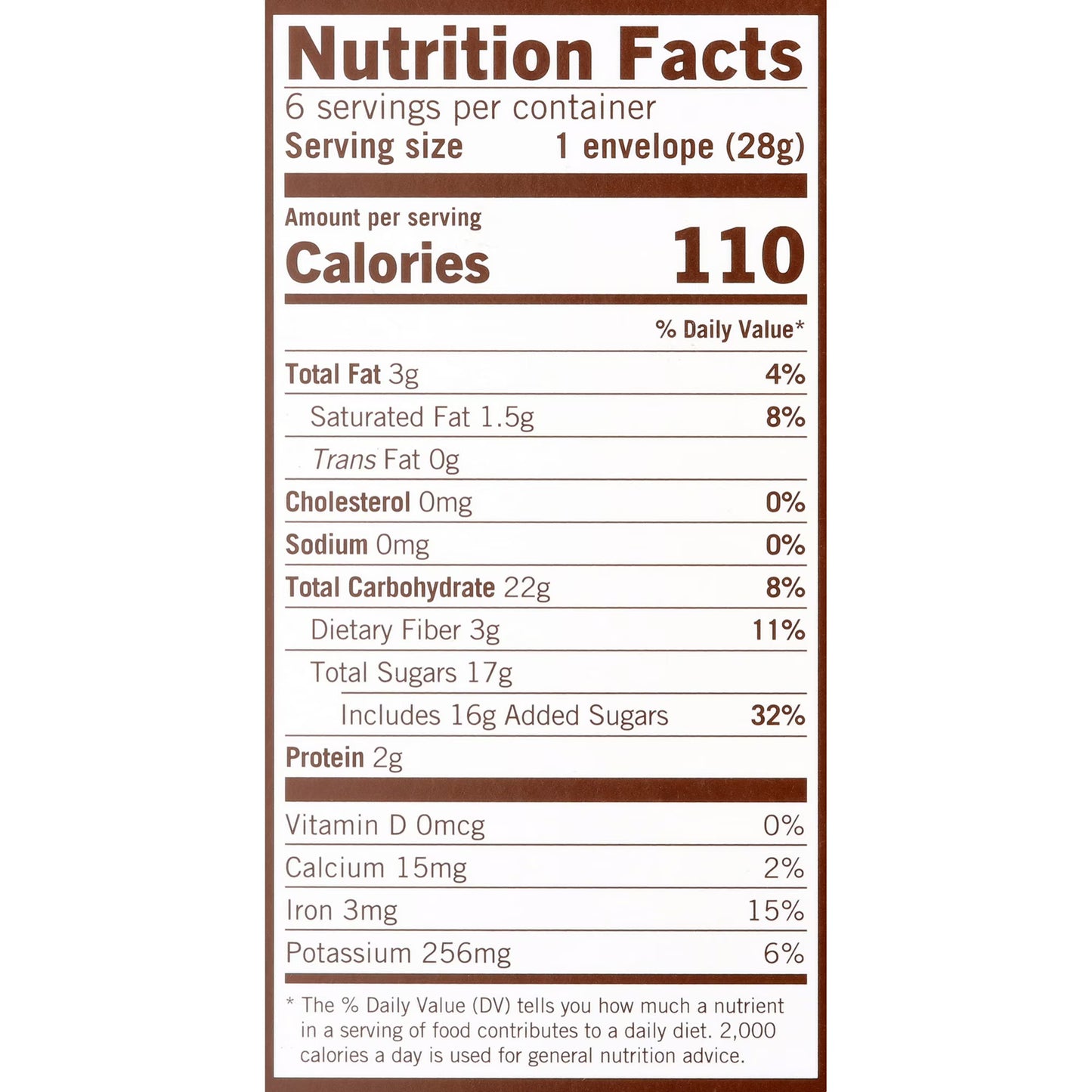 Starbucks Double Chocolate Hot Cocoa Mix, 6 Count Box