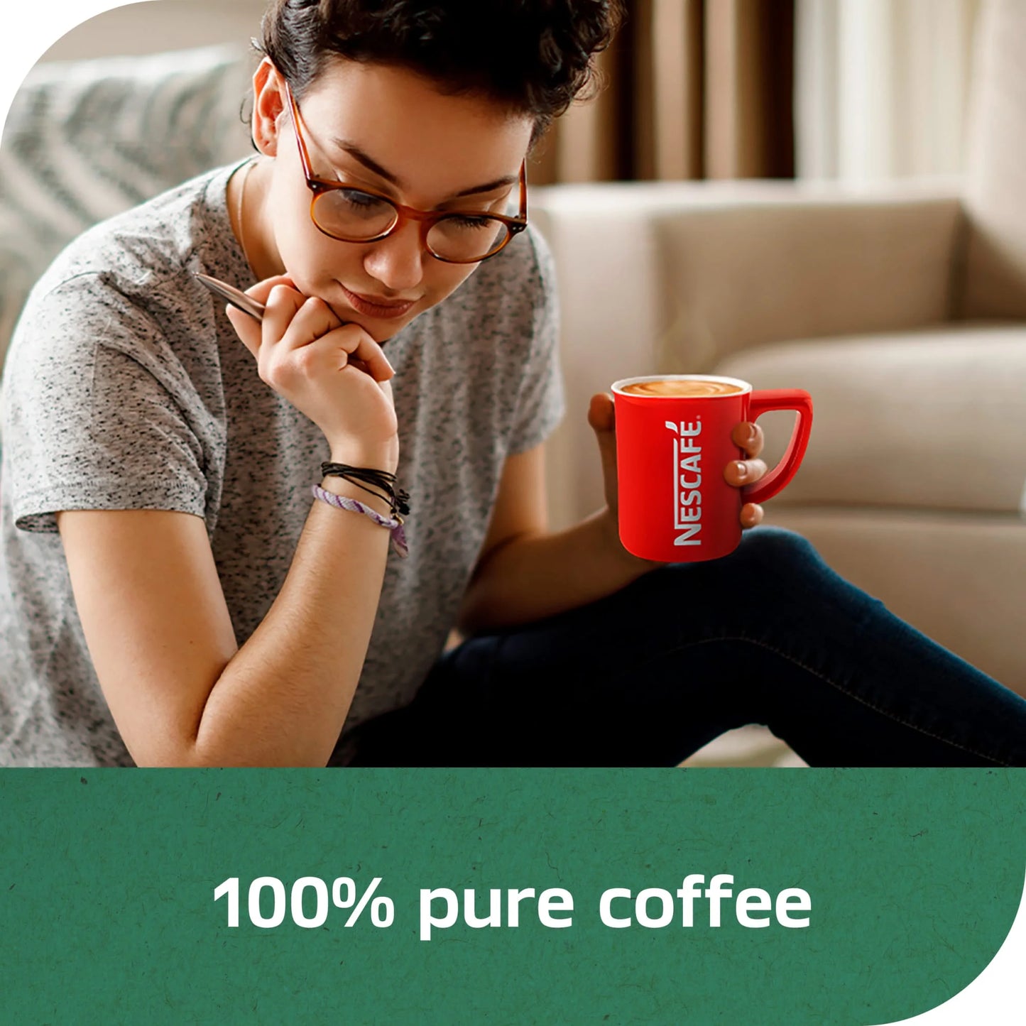 NESCAFÉ CLÁSICO Decaf Dark Roast Coffee, Instant Coffee, 7 oz, 1 Jar