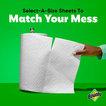 Bounty Paper Towels Select-A-Size White, 12 Double Rolls, 82 Sheets per Roll