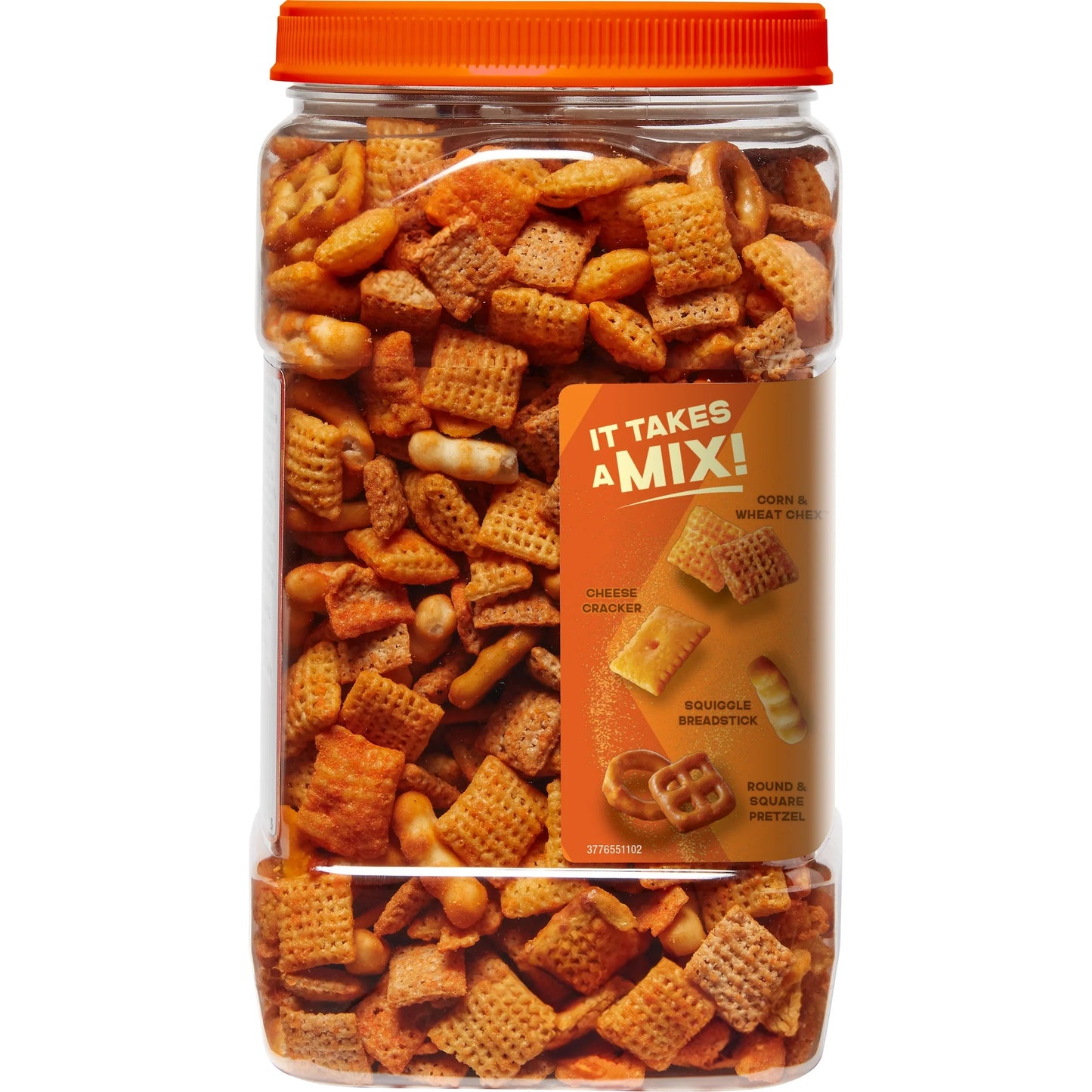 Chex Mix Cheddar Snack Mix, Salty Snacks Tub, 20 oz