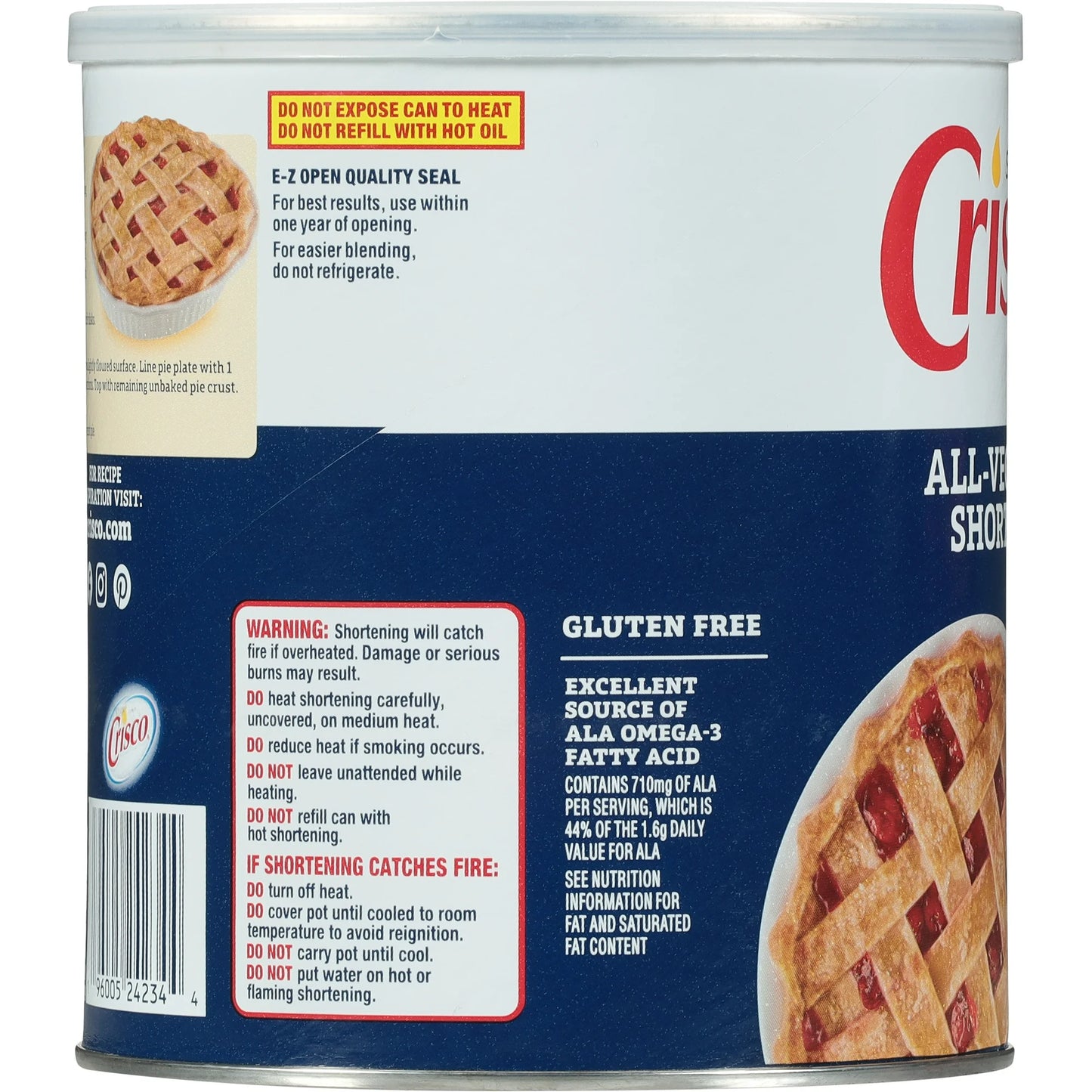 Crisco All-Vegetable Shortening, 48 oz