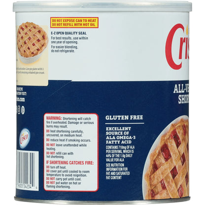 Crisco All-Vegetable Shortening, 48 oz