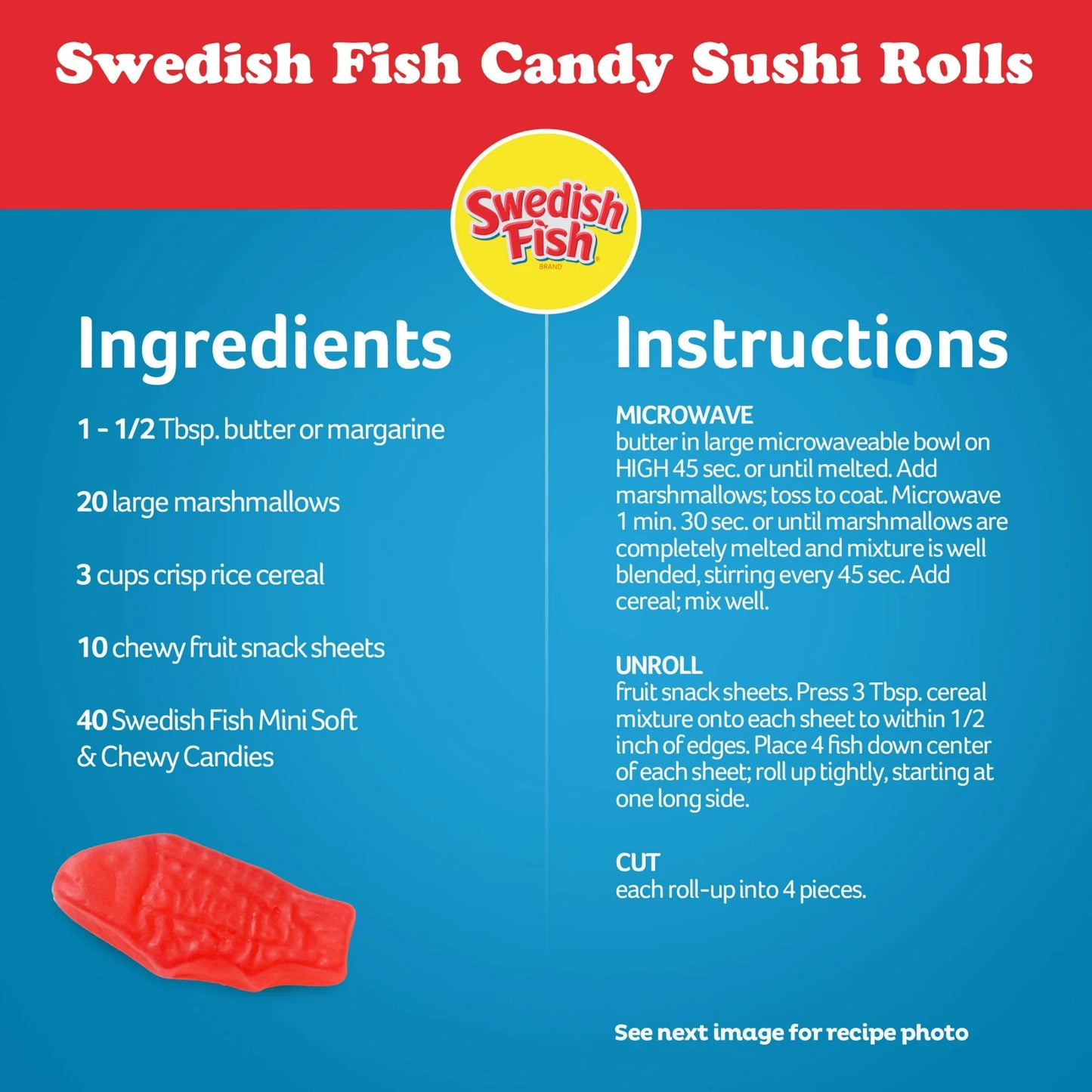 SWEDISH FISH Mini Soft & Chewy Gummy Candy, Family Size, Bulk Candy, 1.8 lb