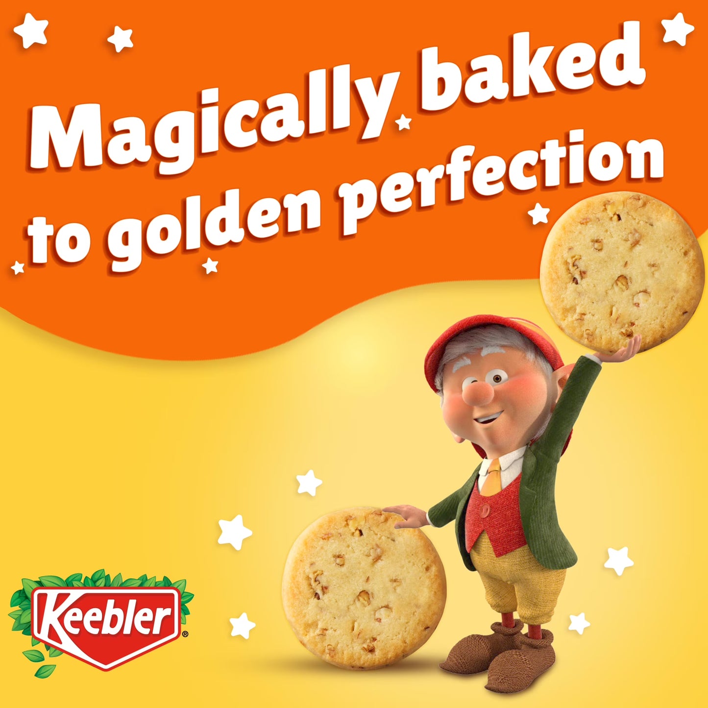 Keebler Sandies Pecan Cookies, Shortbread Cookies with Crunchy Pecans, Family Size 17.2 oz