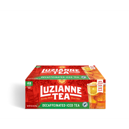 Luzianne Decaffeinated Black Iced Tea Bags, 48 Count
