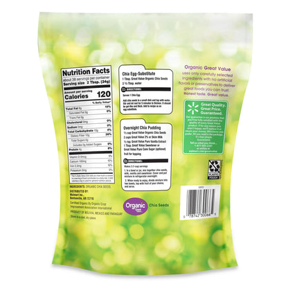 Great Value Organic Chia Seeds, 32 oz