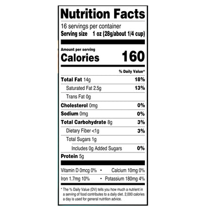 Great Value Deluxe Whole Cashews, Unsalted, 16 oz