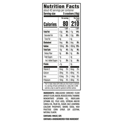 RITZ Fresh Stacks Original Crackers, Party Size, Travel Snacks, 23.7 oz (16 Multi Snack Packs)