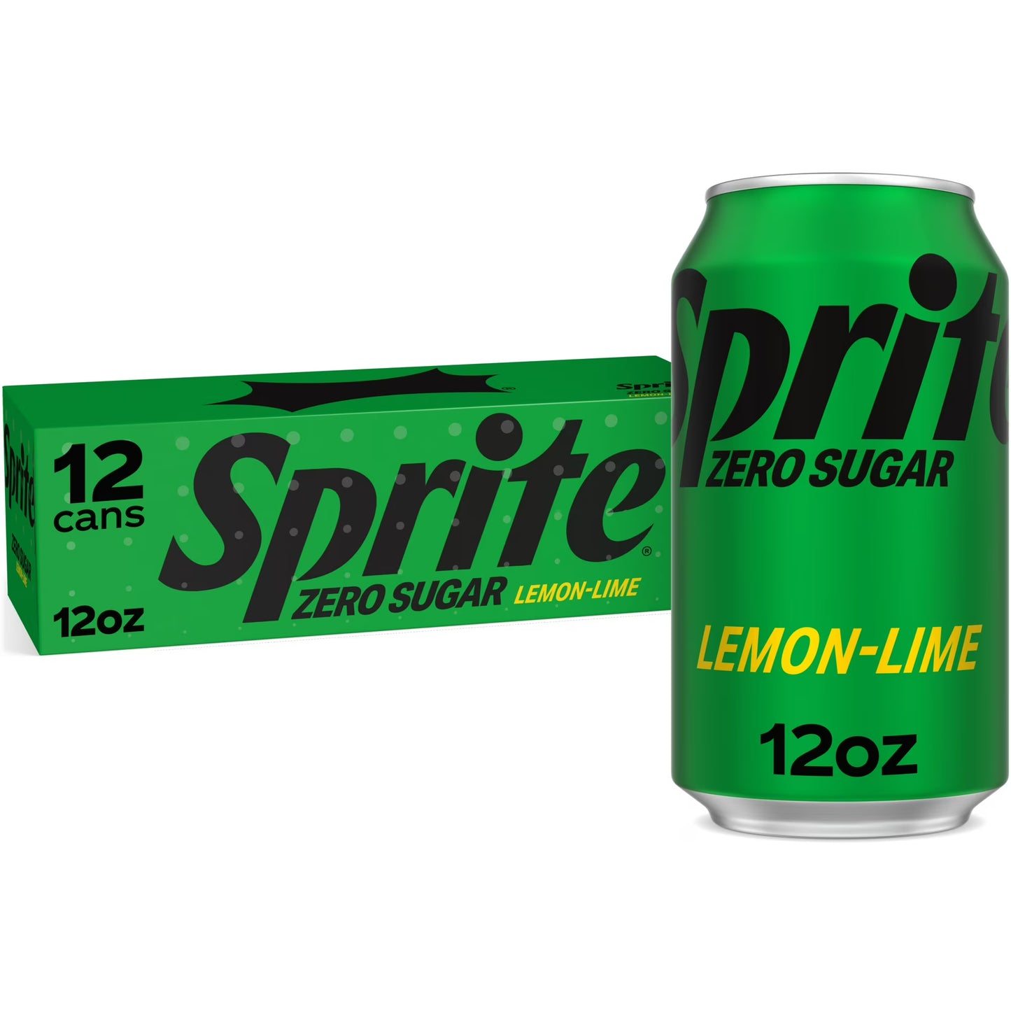 Sprite Zero Sugar Lemon Lime Soda Pop, 12 fl oz, 12 Pack Cans