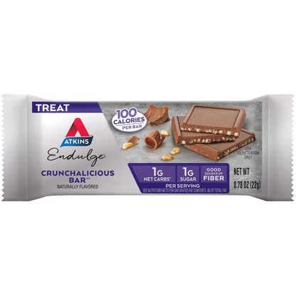 Atkins Endulge Treats, Crunchalicious Bar, Keto Friendly, 5 Count